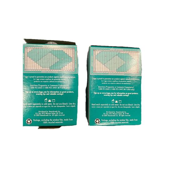 Leggs Everyday Regular Pantyhose Size B Nude Lot 2 Box 4 Pair In Box‎ Sheer Toe - Picture 2 of 6